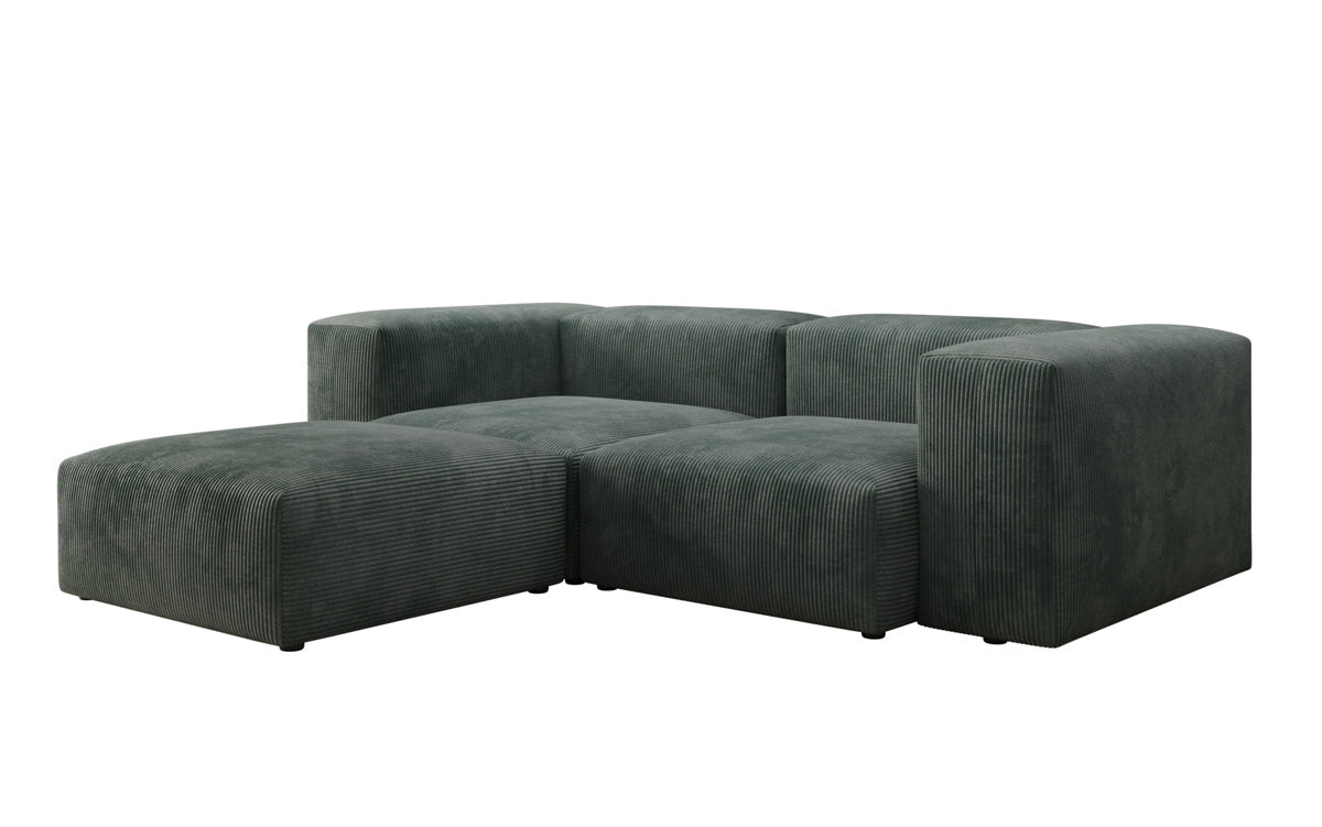 Designer L-shaped Sofa Snug Mini in Cord