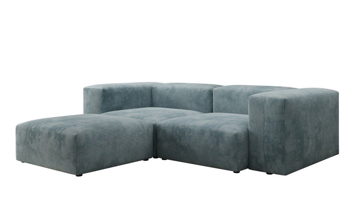 Designer L-shaped Sofa Snug Mini in Cord