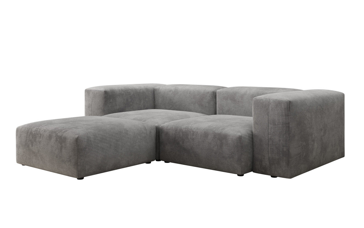 Designer L-shaped Sofa Snug Mini in Cord