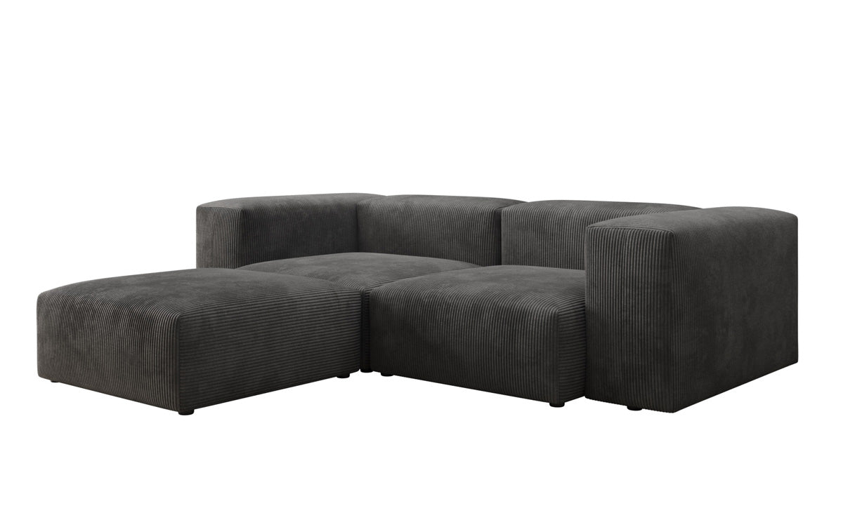 Designer L-shaped Sofa Snug Mini in Cord