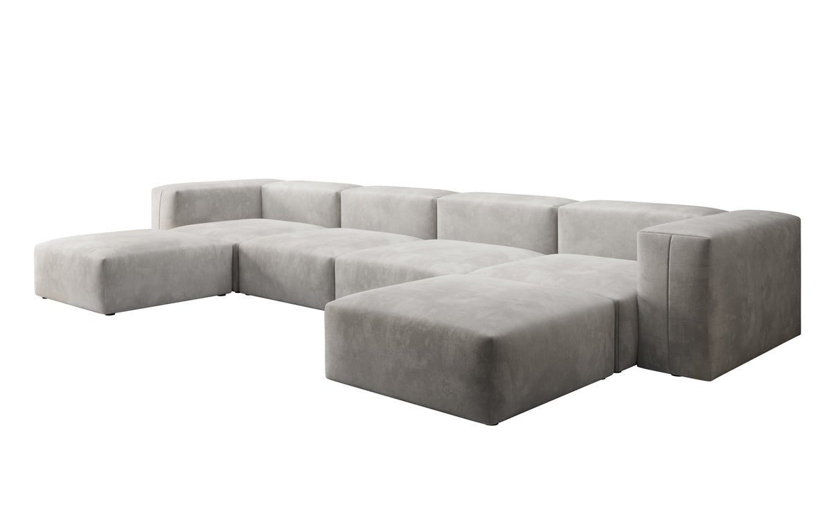 Designer U Sofa Snug in velvet