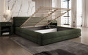 Designer Polsterbett Velana Samt mit Stauraum