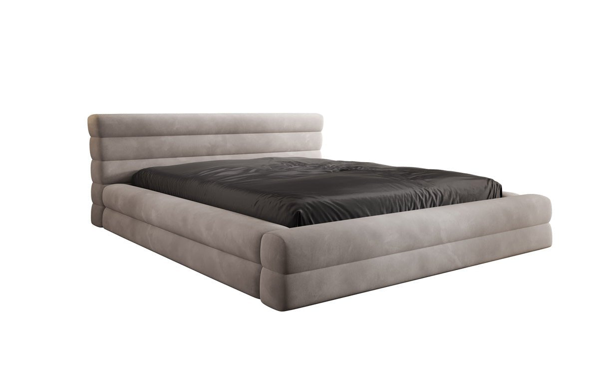 Designer Polsterbett Velana Samt mit Stauraum