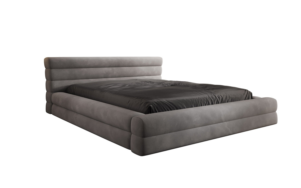 Designer Polsterbett Velana Samt mit Stauraum