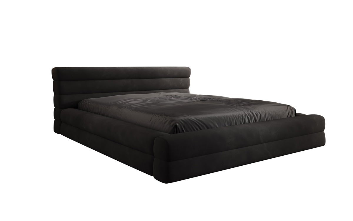 Designer Polsterbett Velana Samt mit Stauraum