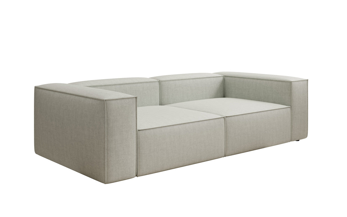 Designer sofa Lesley 3-seater in linen look