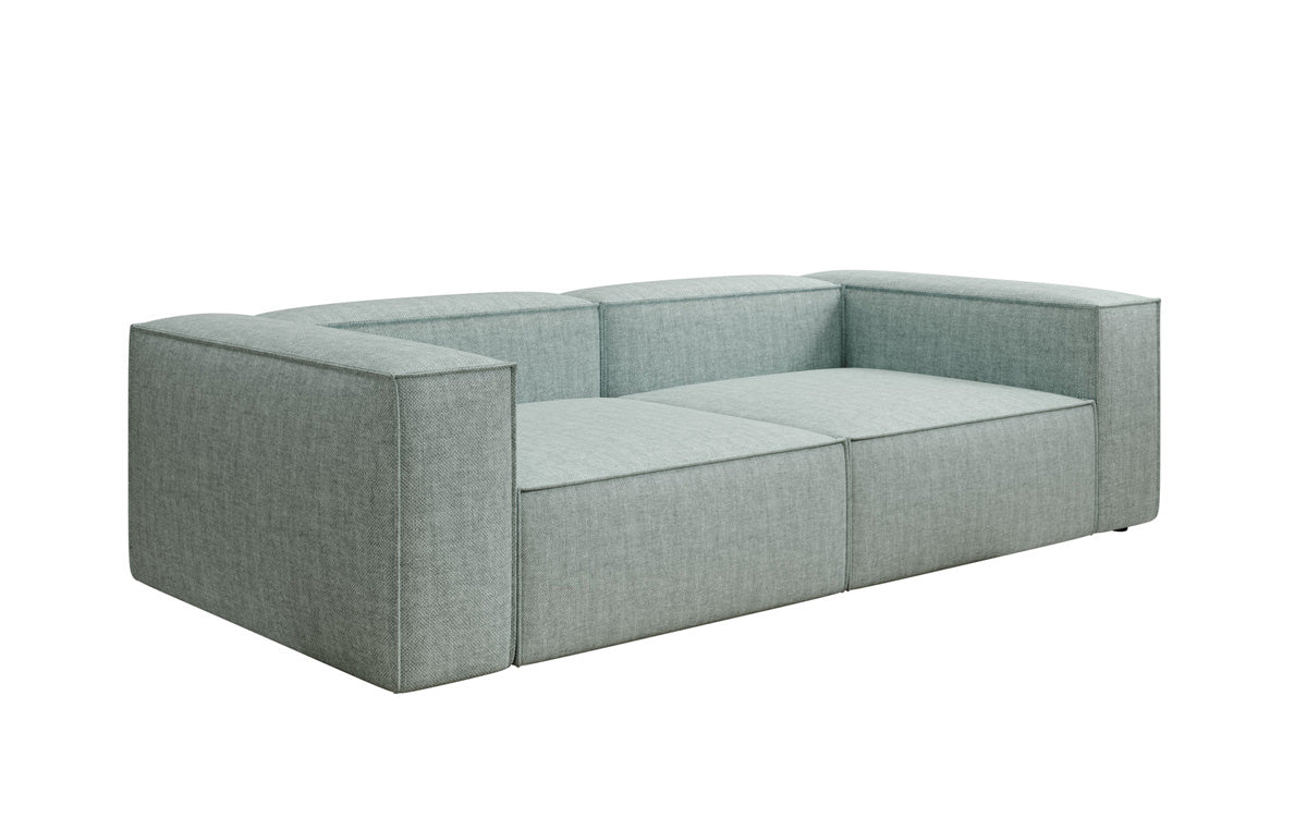 Designer sofa Lesley 3-seater in linen look