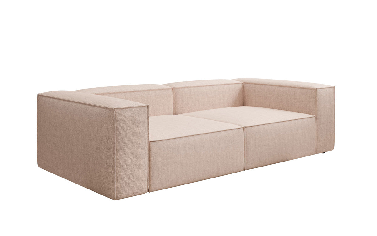 Designer sofa Lesley 3-seater in linen look
