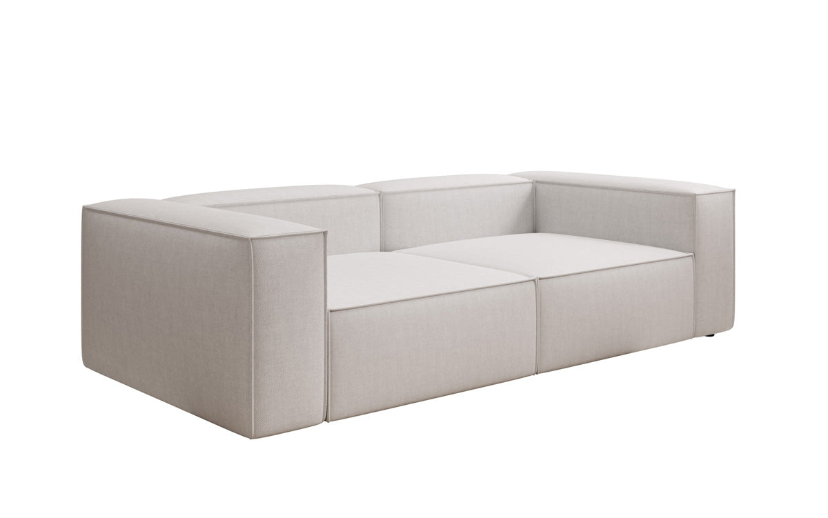 Designer sofa Lesley 3-seater in linen look