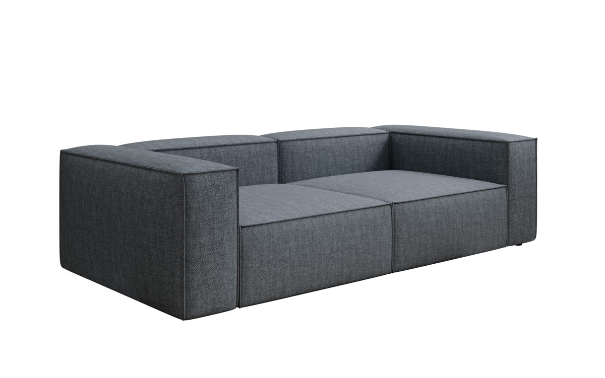 Designer sofa Lesley 3-seater in linen look