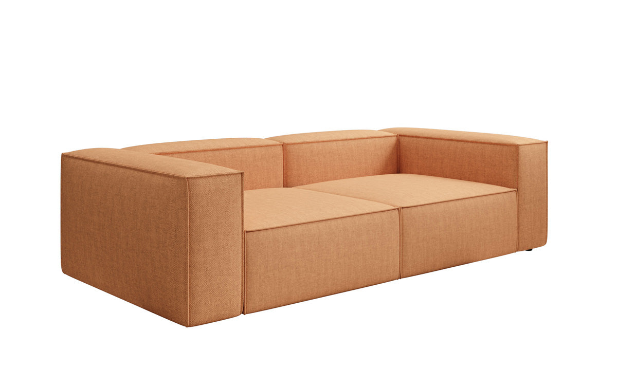 Designer sofa Lesley 3-seater in linen look