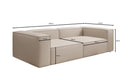 Designer Sofa Lesley 3 Sitzer in Stoff