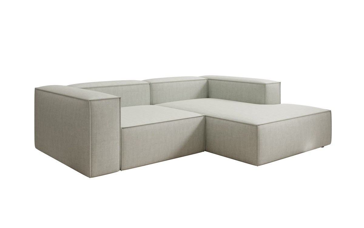 Designer corner sofa Lesley Mini in linen look
