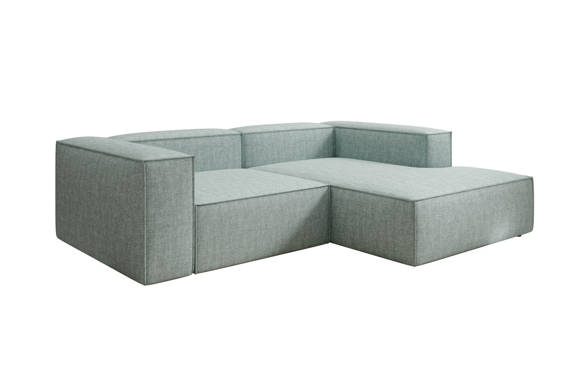 Designer corner sofa Lesley Mini in linen look