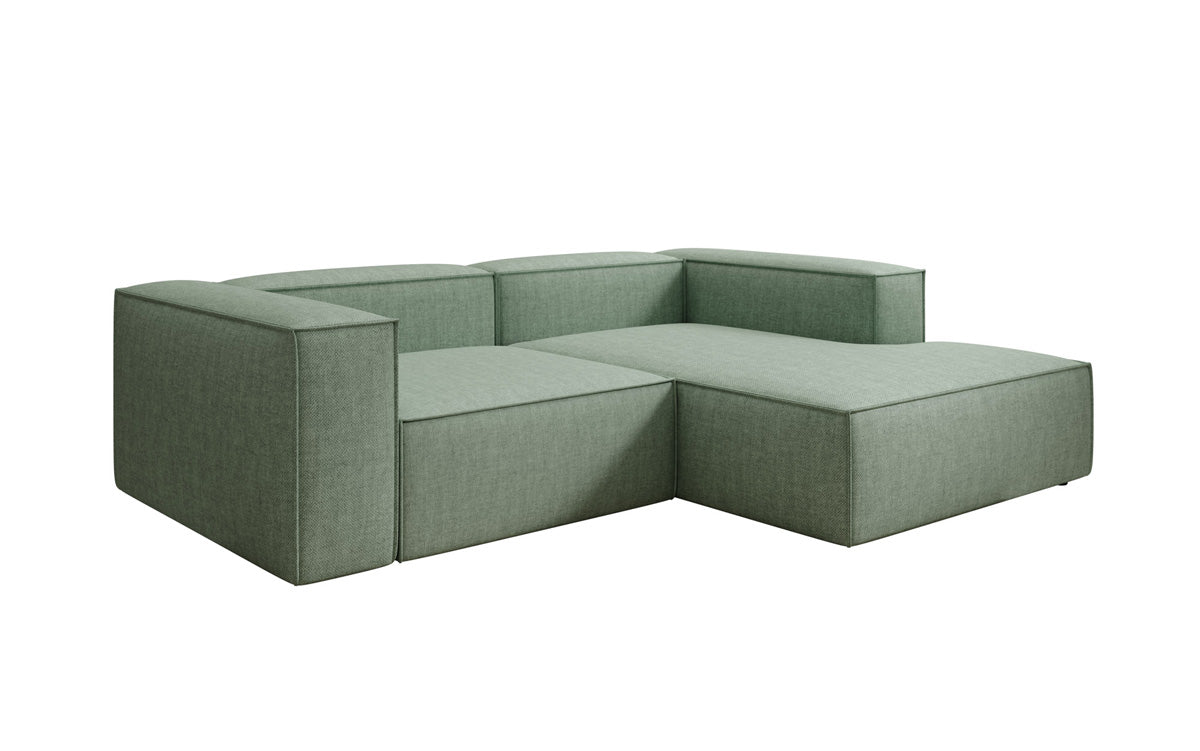 Designer corner sofa Lesley Mini in linen look