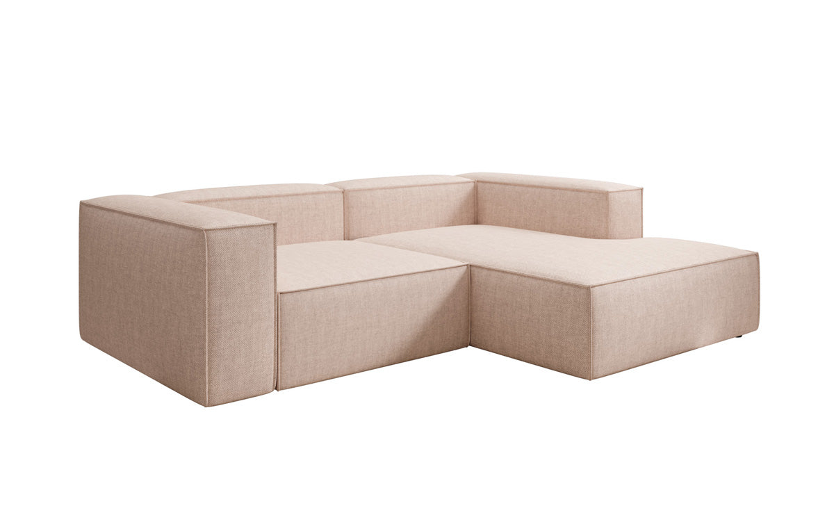 Designer corner sofa Lesley Mini in linen look
