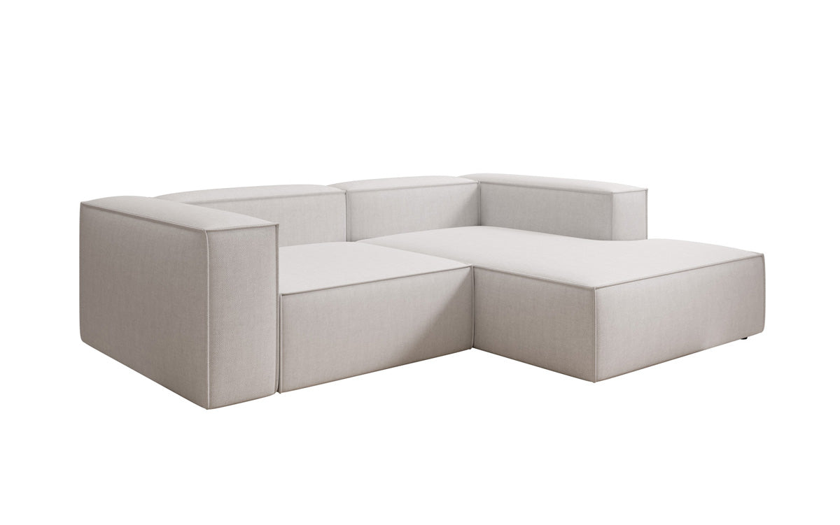 Designer corner sofa Lesley Mini in linen look
