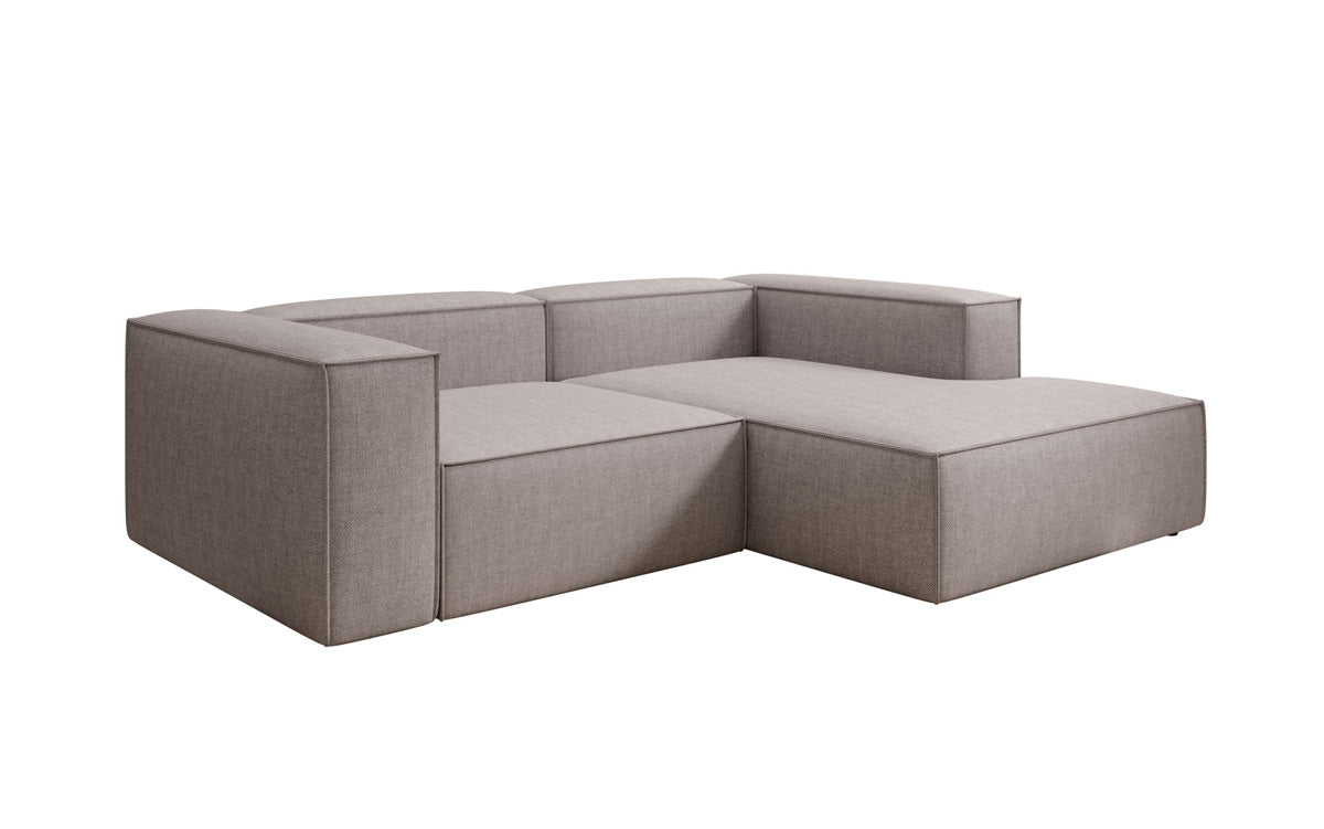 Designer corner sofa Lesley Mini in linen look