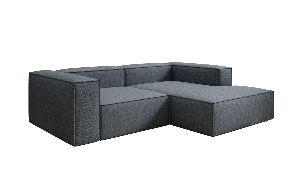 Designer corner sofa Lesley Mini in linen look