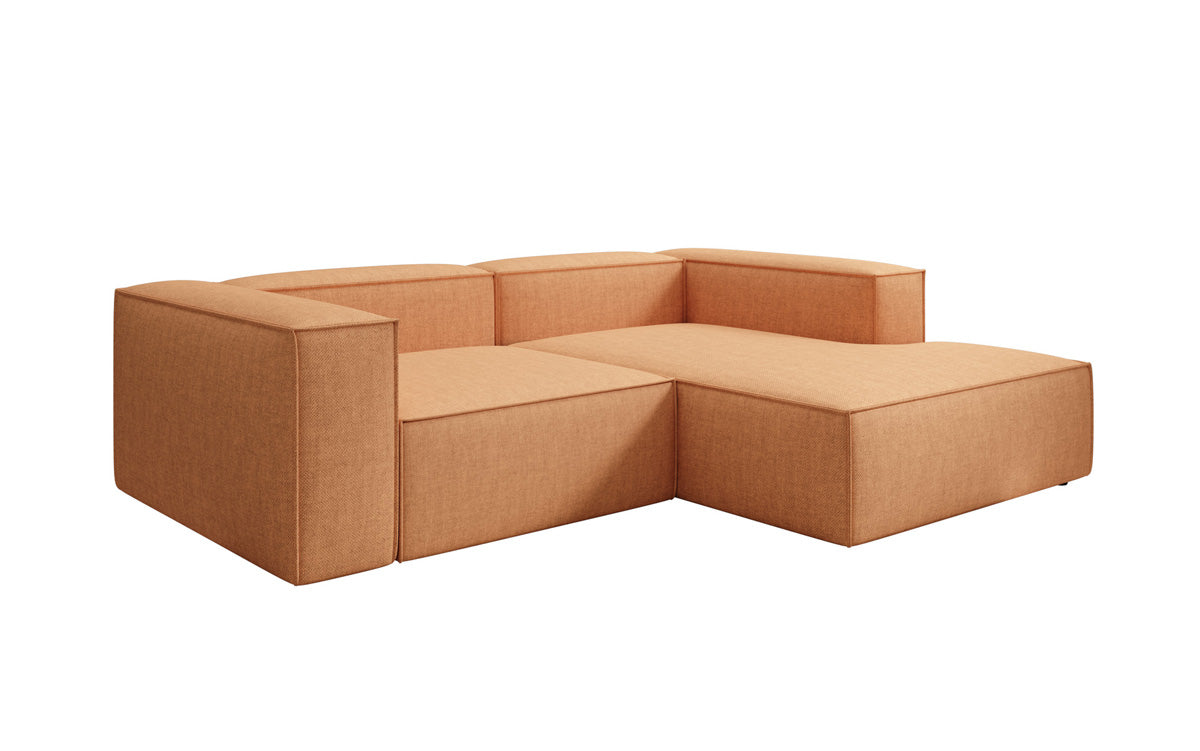 Designer corner sofa Lesley Mini in linen look