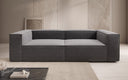 Lesley designer 3-seater sofa in textured fabric