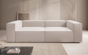 Lesley designer 3-seater sofa in textured fabric