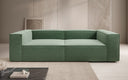 Lesley designer 3-seater sofa in textured fabric