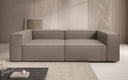 Designer Sofa Lesley 3 Sitzer in Echtleder