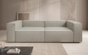 Designer Sofa Lesley 3 Sitzer in Echtleder