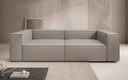 Designer Sofa Lesley 3 Sitzer in Echtleder
