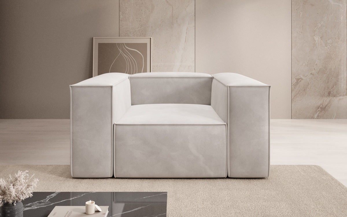 Designer Sofa-Sessel Lesley in Samt