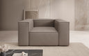 Designer sofa armchair Lesley in genuine leather