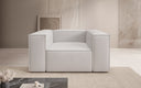Designer sofa armchair Lesley in genuine leather