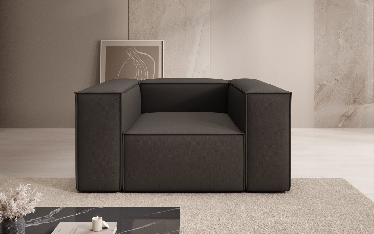 Designer Sofa-Sessel Lesley in Stoff
