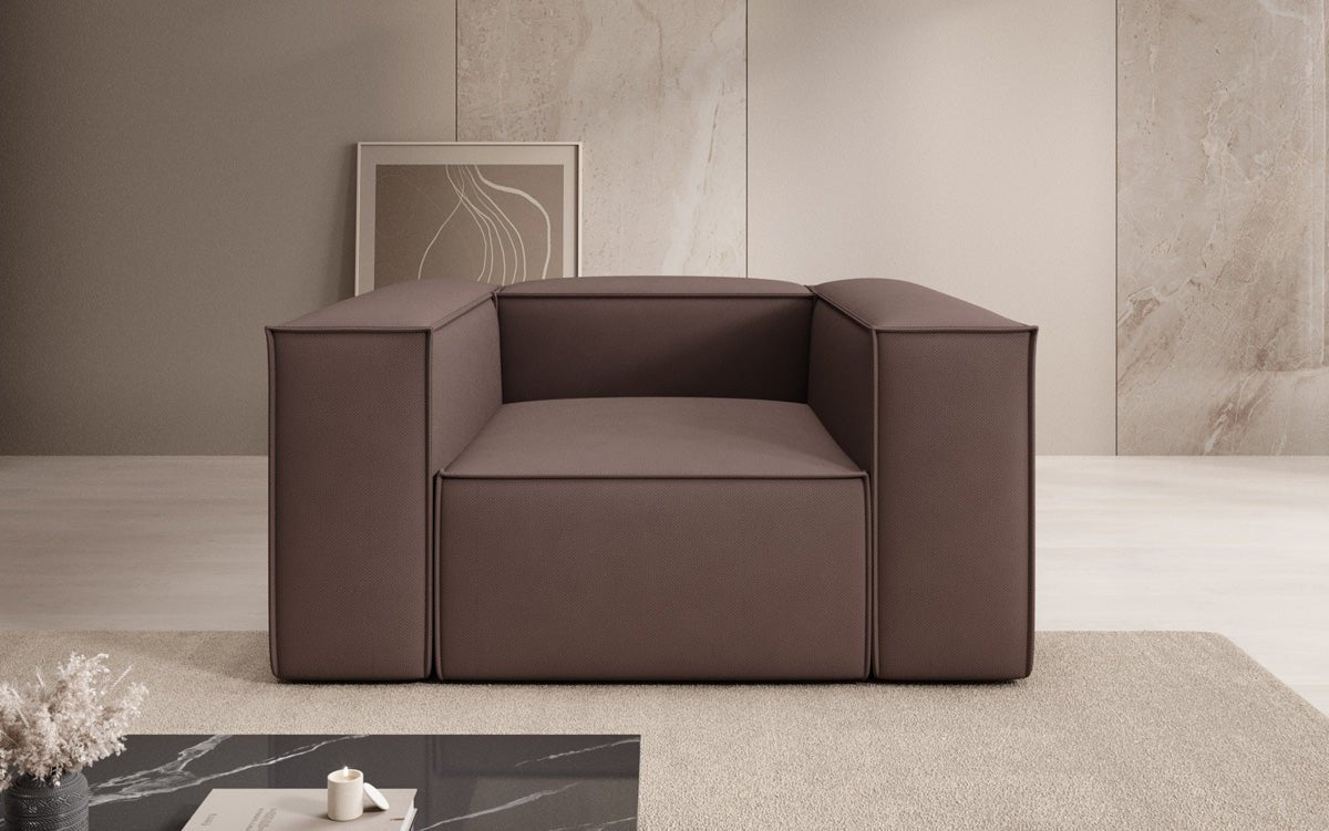 Designer Sofa-Sessel Lesley in Stoff