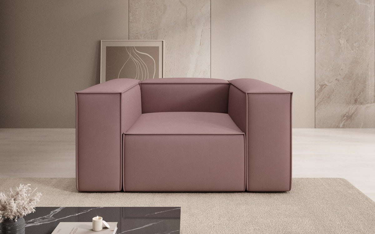 Designer Sofa-Sessel Lesley in Stoff
