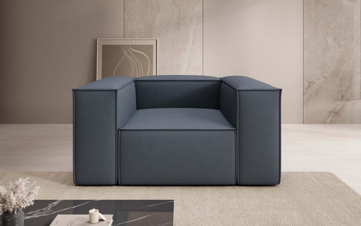 Designer Sofa-Sessel Lesley in Stoff