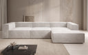 Designer corner sofa Lesley in velvet