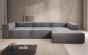 Designer corner sofa Lesley in velvet