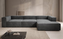 Designer corner sofa Lesley in velvet