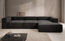 Designer corner sofa Lesley in velvet