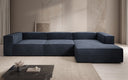 Designer corner sofa Lesley in velvet