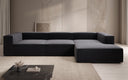Designer Ecksofa Lesley in Strukturstoff