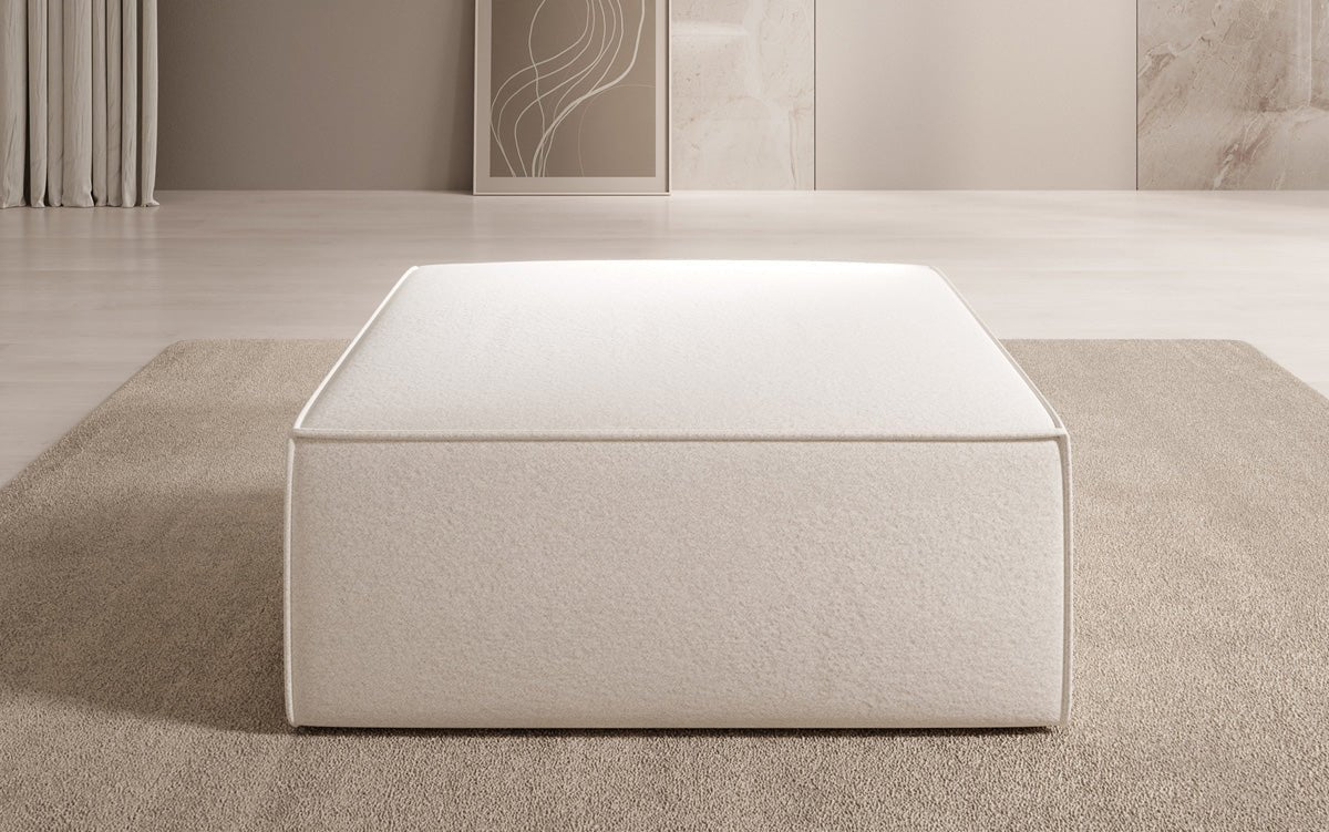 Lesley Side Stool in Textured Fabric