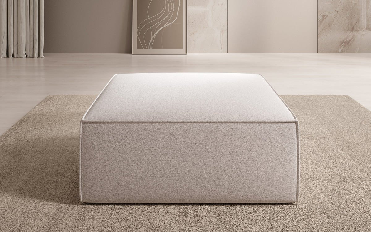 Lesley Side Stool in Textured Fabric