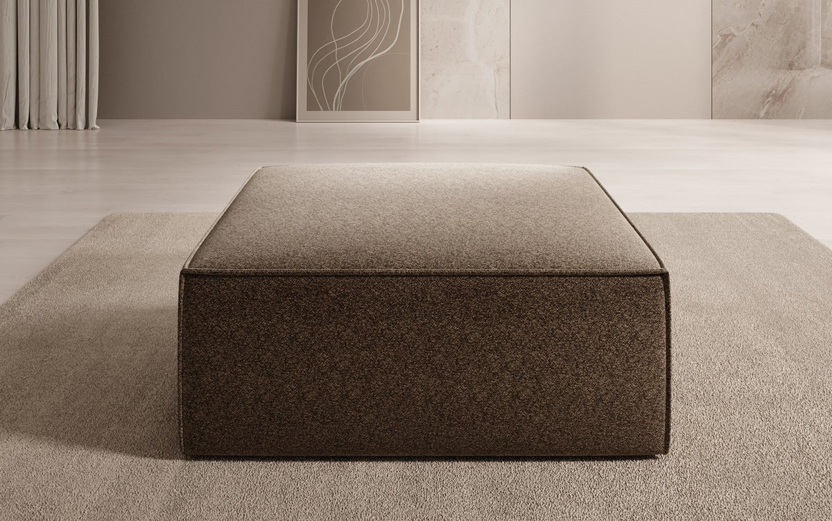 Lesley Side Stool in Textured Fabric