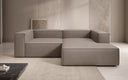 Designer corner sofa Lesley Mini in genuine leather