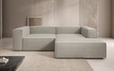 Designer corner sofa Lesley Mini in genuine leather