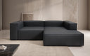 Designer corner sofa Lesley Mini in genuine leather