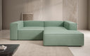 Designer corner sofa Lesley Mini in genuine leather